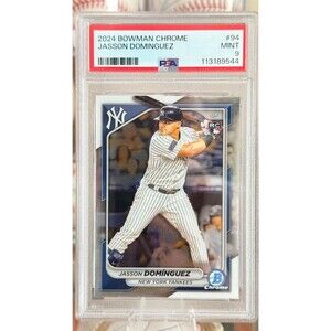 2024 Jasson Dominguez Bowman Chrome RC PSA 9